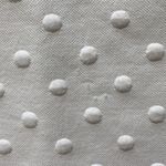 W5 Polka Dot White Short Sleeve Top Zipper Detail Women’s Size Medium Office Photo 2