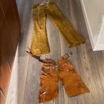 Brown Suede Women's Jeans Size 30 Photo 9