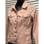 Sonoma Pink Soft Denim Jacket Size XS Pockets Button Up Collar Pockets Photo 1