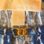 Michael Kors  Top Size Small blue and white tank. Gold Embellishment Photo 2