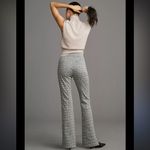 Anthropologie By  Knit Hiking Bootcut Pants Size Small Plaid Pull On Elastic Photo 1