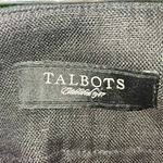 Talbots NWT Womens Black Pure Irish Linen Wide Leg Crop Pants 14 Photo 4