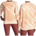 Sweaty Betty  Essentials Orange Striped Sweatshirt Size Medium NEW Photo 1