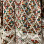 Debut  Small/Medium multicolor oversize cardigan thick western style sweater Photo 4