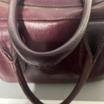 Frye  Oxblood Leather Satchel Barrel Bag Vintage Photo 9