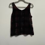 J.Crew NEW Black Velvet Tank Top Stewart Tartan Plaid size 6 Academia Holiday Photo 8