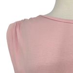 St. Roche Pink Echo Mini Dress Supima Cotton Padded Shoulders Size XL Photo 2