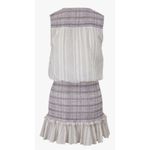 Veronica Beard  Cox Smocked Flounce Coverup Mini Dress Sz. L Photo 3