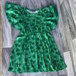 ZARA  Emerald Floral Dress Photo 2