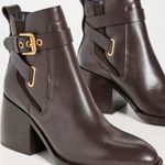See By Chloe See by Chloé Dark Brown Calf Averi Block Heel Leather Bootie, Size 41 w/DustBag Photo 4