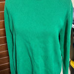 Ralph Lauren Lauren  Woman’s Ribbed Knit Turtleneck Sweater 2X Cotton Kelly Green Photo 0