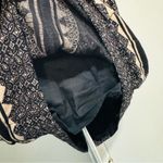 Free People  Bohemian Black Cream Patterned Comb Bubble Diamond Snake Dress Sz S Photo 4