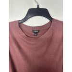 EXPRESS  Women’s Sweater XS Maroon Long Sleeve Knit Pullover Top Casual Photo 7