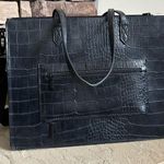 BEIS Work Tote Black Croc Photo 1