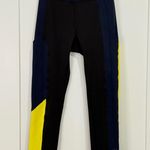 Lululemon  Break New Ground Crop Leggings Roksanda Black Yellow Blue Size 4 Photo 4