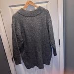 ZARA wool lace up gray sweater Photo 3