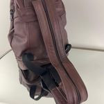 Vintage Dark Brown Genuine Leather Bucket Drawstring Mini Backpack Photo 9