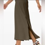 Lululemon All Yours Tank Maxi Dress Dark Olive Size 6 Photo 2