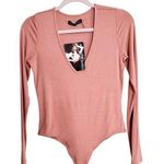 Naked Wardrobe  Coco Sculpt V-Neck Long Sleeve Bodysuit Photo 0
