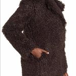 Nordstrom Mural Curly Faux Shearling Brown Teddy Jacket Photo 2