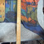 Jade Asymmetric Butterfly Top‎ Size L/XL Short Sleeve Casual Boho Colorful Print Photo 5