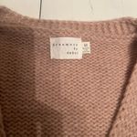 Debut Dreamers By  Daisy Floral Knit‎ 3D Cardigan Sz Medium Tan White Photo 3