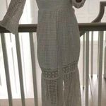 Venus white long eyelet with embroidery cold shoulder bell sleeves size 10 Photo 0