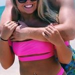 Hot Pink Off The Shoulder Bikini Size M Photo 0