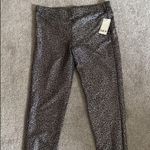 Bar III Womens Metallic Casual Leggings SZ L NWT Photo 1