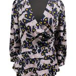 Kate Spade Panther Dot Wrap Blouse Top Photo 4