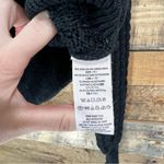 Free People  Crazy in Love Off the Shoulder Pullover Knit Sweater Black Photo 5