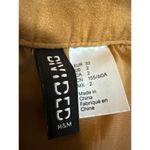 H&M  Tan High Waisted Faux Suede Pocket Button Down A Line Mini Skirt Size 2 Photo 3