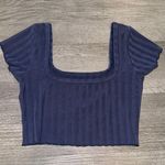 Aerie Navy Blue  Crop Top Photo 1