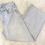 American Eagle Super High-Rise Baggy Wide Leg Ankle Jeans Size 2 Short Photo 2