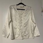 Victoria's Secret Vintage Victoria’s Secret Gold Label Satin Blouse Rare 90s Romantic Lace Top Photo 1