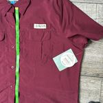 Magellan outdoors  Relaxed Fit Burgundy Short Sleeve Women’s Shirt Photo 4