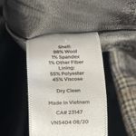 Talbots Womens 8 Blazer Wool Gray Plaid Single Breast Fabric Woven in Italy Photo 12