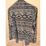 Knox Rose  Black White Textured Open-Front Cardigan Sweater Size Large Photo 3