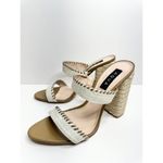 AQUA Sandals Woven Casual Espadrille Block Heel Size 9.5B NEW Photo 2