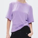 Rabanne Haut Knotted top Size 36 Purple Photo 0