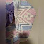 None EUC Vintage Pink & Blue Snowflake Pastel Sparkle Sweater size large Photo 11