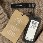 VERO MODA New Cable Knit V-Neck Sweater Vest Briella Brown Fossil Photo 15