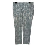 ANTHROPOLOGIE CARTONNIER Blue/Gray Damask Jacquard Charlie Ankle Pant NWOT 4 Blue Photo 1
