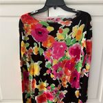 Ralph Lauren Lauren  Floral cotton blend Top Womens ‎ Large Colorful Knit Photo 4