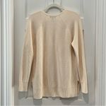 Athleta Hanover Refined V-Neck Sweater Medium Merino Wool Magnolia White Cream Photo 4