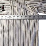 Vtg Trachten Gratz Pinstripe Embroidered Bavarian Shirt Womens Large Volksmarch Red Size 12 Photo 9