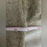 Loft  Metallic Gold short sleeve pullover round neck sweater Size Medium NWT Photo 7