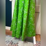 Vintage 70’s Lanz Original Maxi Dress, Kelly Green & White, Vintage Sz 13 Photo 4