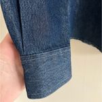 Disney Vintage  Mickey Minnie Christmas Denim Shirt Medium Tis the Season Photo 4