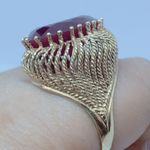 Ruby 10k Bristol yellow gold  Bold Statement ring Photo 5